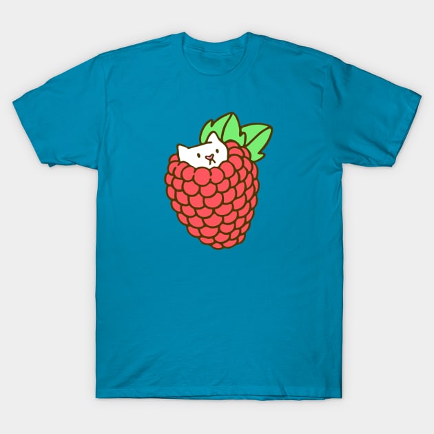 Raspberry Kitten T-Shirt by natelledrawsstuff